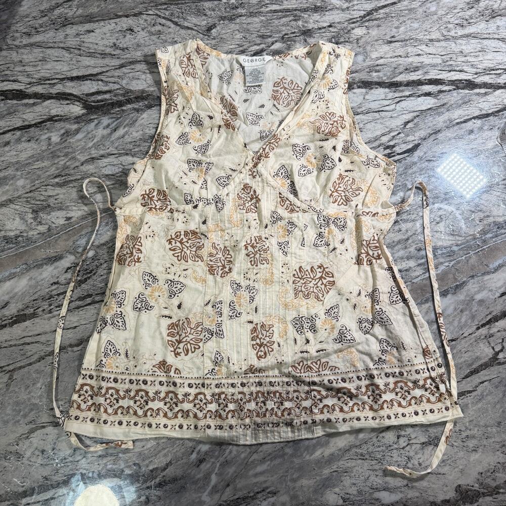 George Ladies Casual Blouse Top Shirt - Large